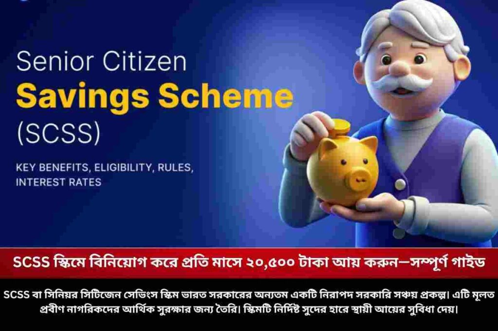 SCSS স্কিমে বিনিয়োগ করে প্রতি মাসে ২০,৫০০ টাকা আয় করুন—সম্পূর্ণ গাইড Check the senior citizen saving scheme calculator