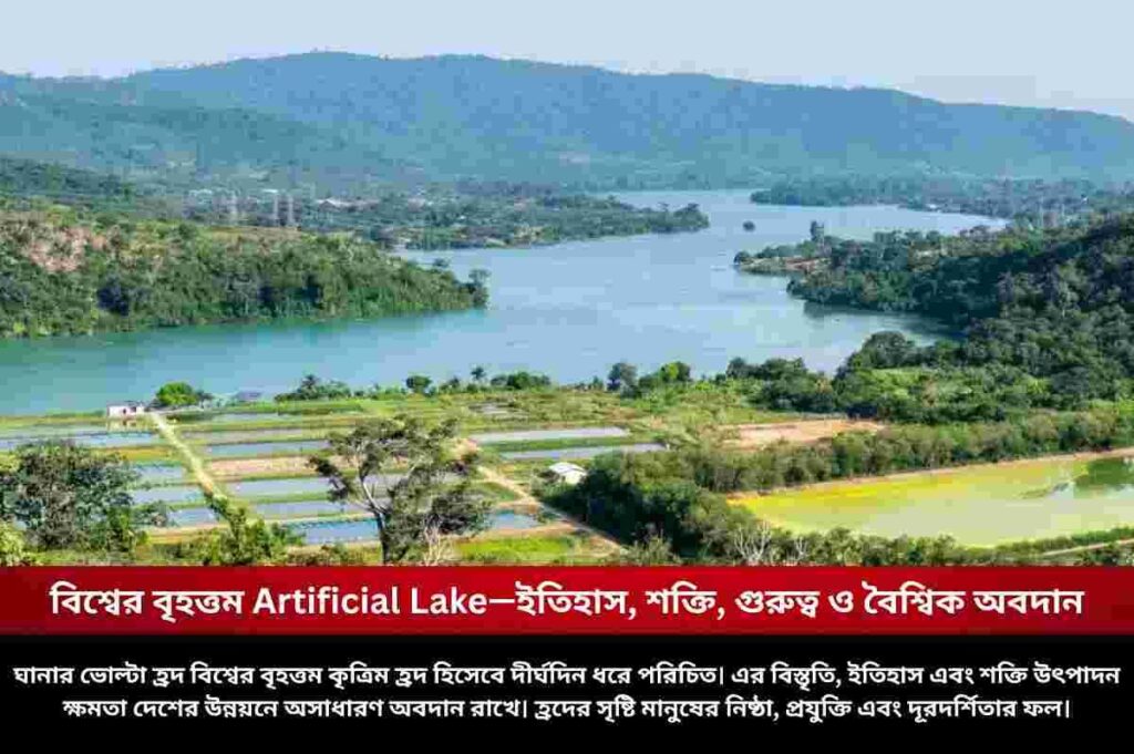 বিশ্বের বৃহত্তম Artificial Lake—ইতিহাস, শক্তি, গুরুত্ব ও বৈশ্বিক অবদান Discover the largest artificial lake in the world