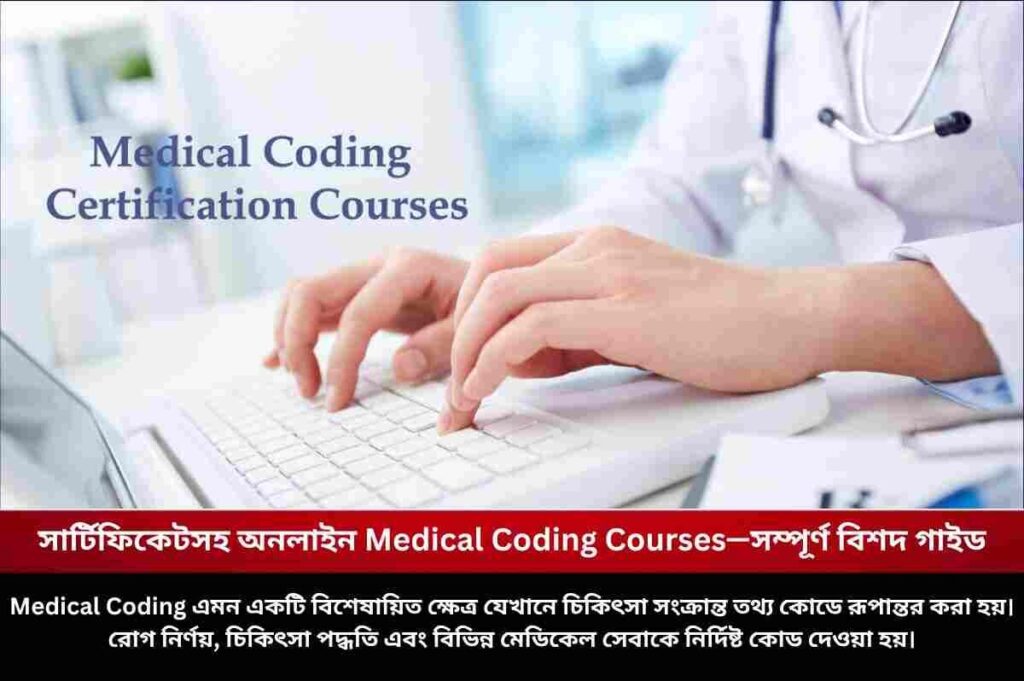 সার্টিফিকেটসহ অনলাইন Medical Coding Courses—সম্পূর্ণ বিশদ গাইড Online medical coding courses with certificates