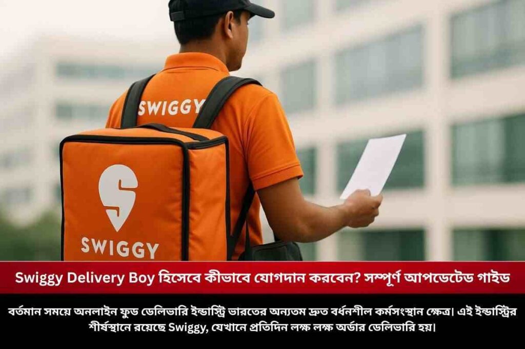Swiggy Delivery Boy হিসেবে কীভাবে যোগদান করবেন? সম্পূর্ণ আপডেটেড গাইড Find how to join Swiggy Delivery Boy & start earning