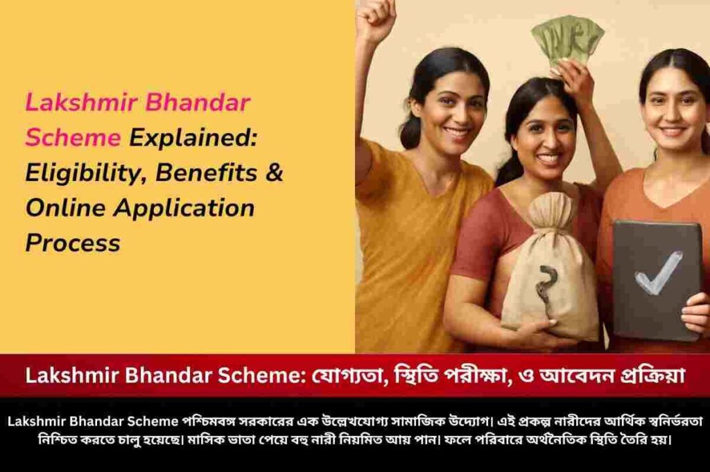 How to apply for Lakshmir Bhandar Scheme & Status