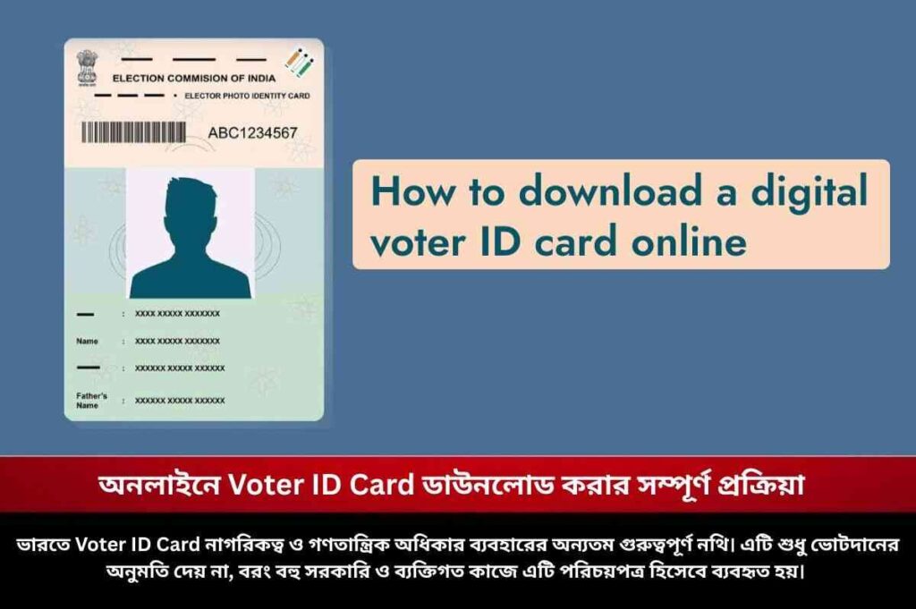 অনলাইনে Voter ID Card ডাউনলোড করার সম্পূর্ণ প্রক্রিয়া How to download voter ID card online with photo