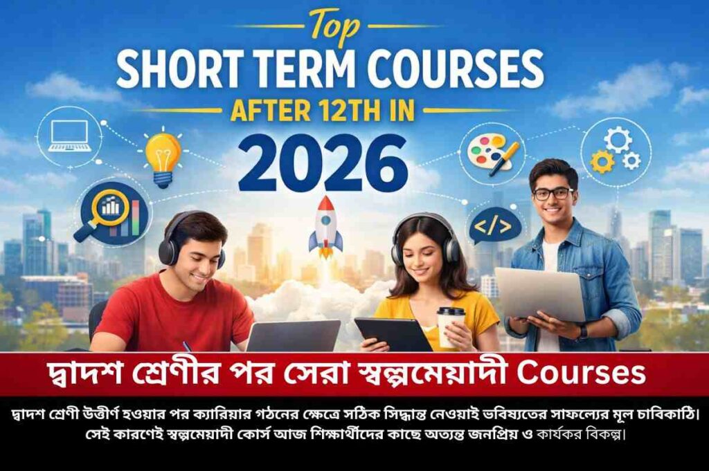 দ্বাদশ শ্রেণীর পর সেরা স্বল্পমেয়াদী Courses Find out the best short term courses after 12th