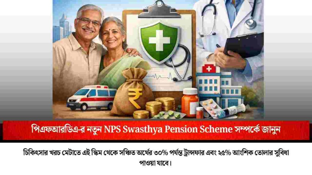 চিকিৎসার খরচ মেটাতে PFRDAর নতুন উদ্যোগ NPS Swasthya Pension Scheme for Medical Expenses