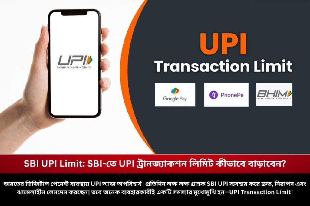 Check out how to change UPI limit in SBI
