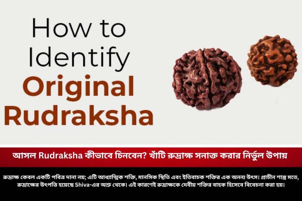 আসল Rudraksha কীভাবে চিনবেন? খাঁটি রুদ্রাক্ষ সনাক্ত করার নির্ভুল উপায় Find out how to identify original rudraksha