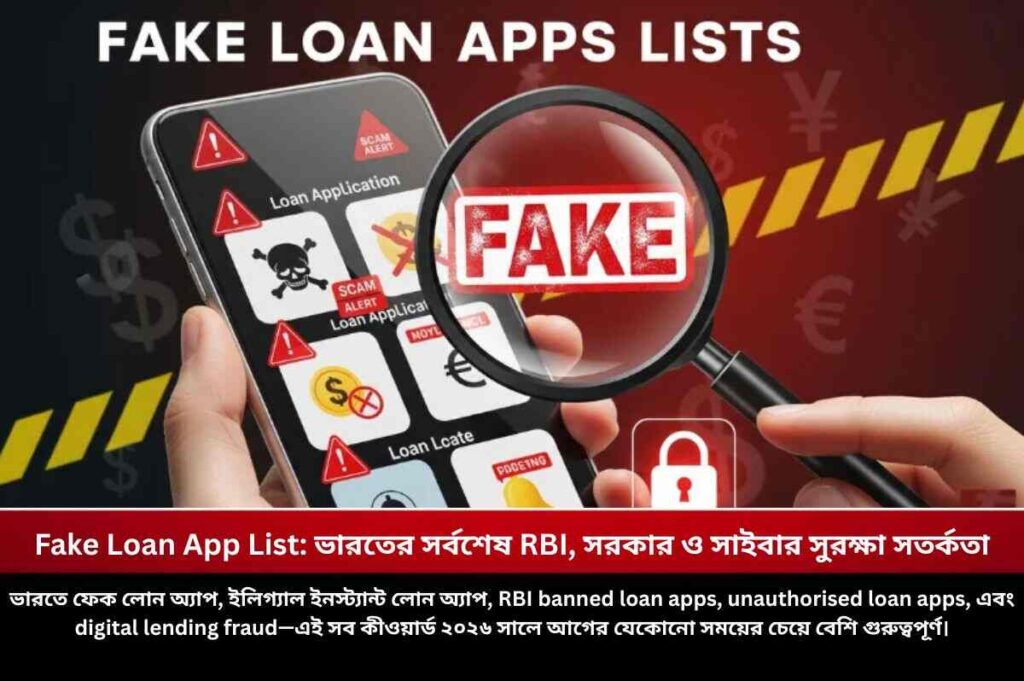 Fake Loan App List: ভারতের সর্বশেষ RBI, সরকার ও সাইবার সুরক্ষা সতর্কতা Check out the fake loan app list