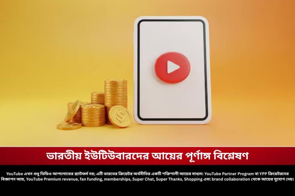 ভারতীয় ইউটিউবারদের আয়ের পূর্ণাঙ্গ বিশ্লেষণ Check out 1 lakh views on youtube money in india