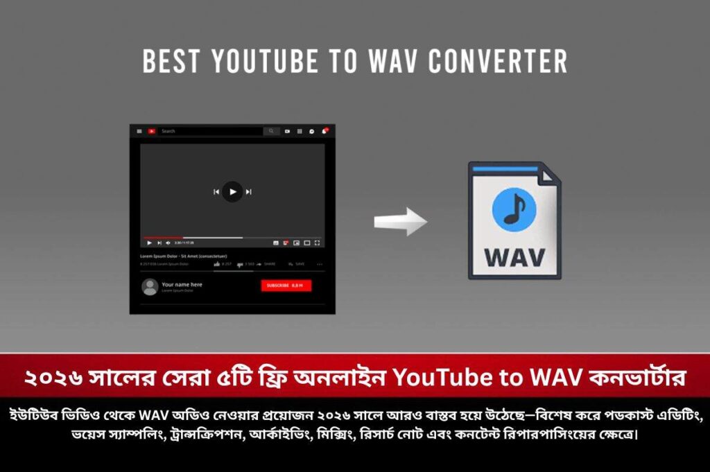 Check out the top YouTube to WAV tools